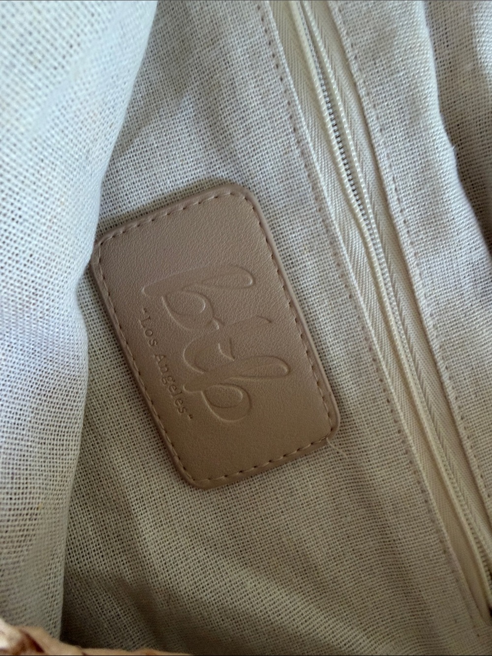 BtB Straw/raffia style Embellished Tote Bag - Natural. Lined, zip pocket. NWOT! - Picture 9 of 13